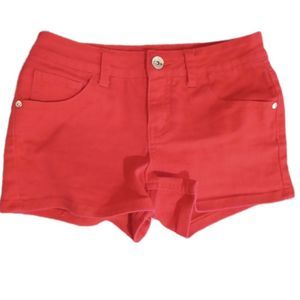 Red Jean Shorts 10.5 Justice
